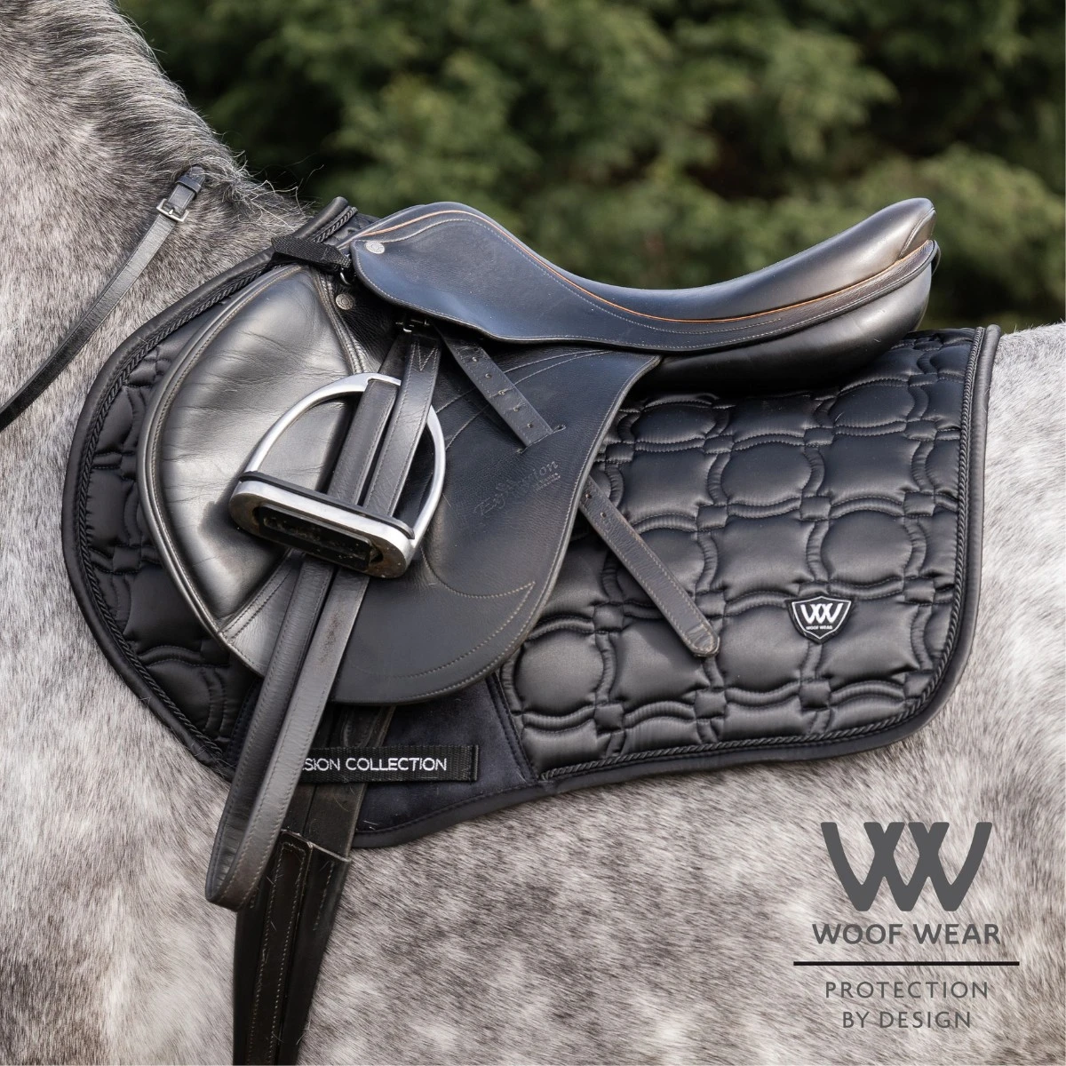 Woof Wear Vision Close Contact Saddle Cloth (Black) 4 Woof Wear Vision Close Contact Saddle Cloth (Black) - Image 2