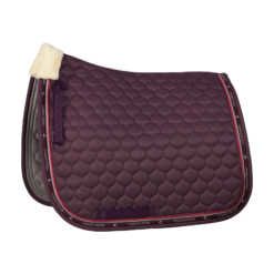 Horze Claremont Dressage Saddle Pad With Faux Fur