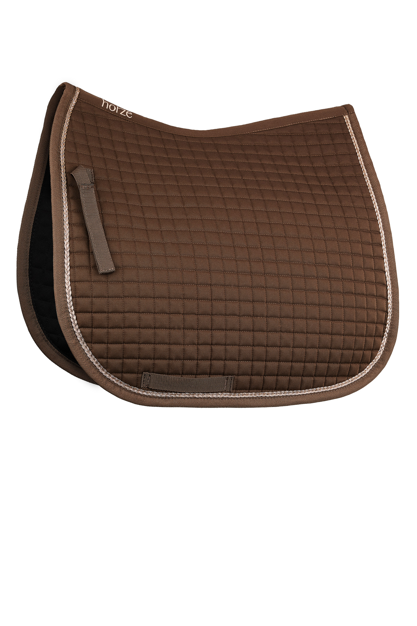 Horze Glarus Dressage Saddle Pad With Metallic Braiding 3 Horze Glarus Dressage Saddle Pad With Metallic Braiding