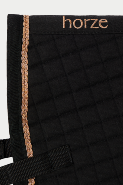Horze Glarus Dressage Saddle Pad With Metallic Braiding 20 Horze Glarus Dressage Saddle Pad With Metallic Braiding -Weatherbeeta Store 17397 BL 2