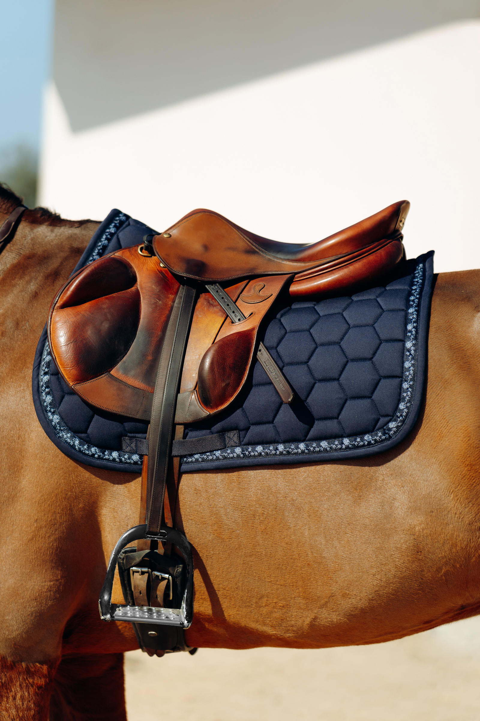 Horze Kaitlin All Purpose Saddle Pad With Flower Piping 12 Horze Kaitlin All Purpose Saddle Pad With Flower Piping - Image 10