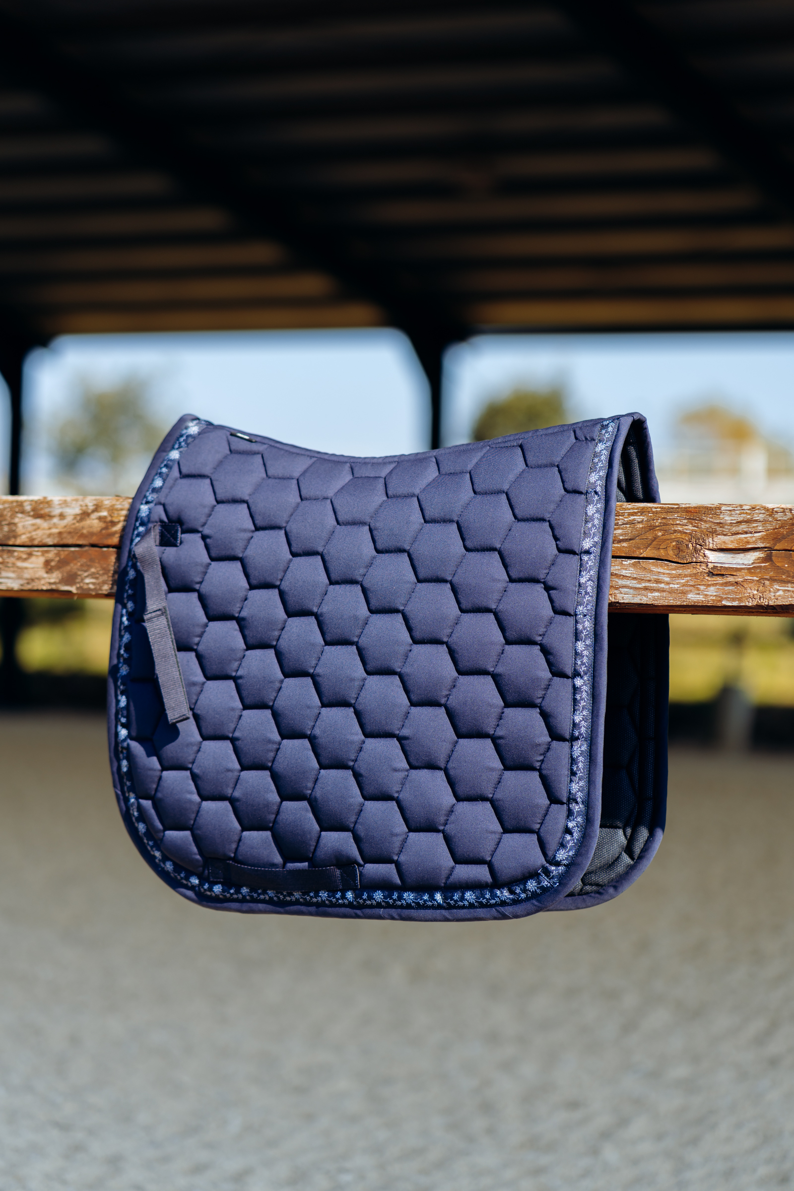 Horze Kaitlin Dressage Saddle Pad With Flower Piping 11 Horze Kaitlin Dressage Saddle Pad With Flower Piping - Image 9