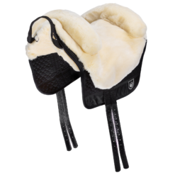 Christ Bareback Iberica Plus Lambskin Saddle, Shetland -Weatherbeeta Store 304749 NAT BL NAT 1