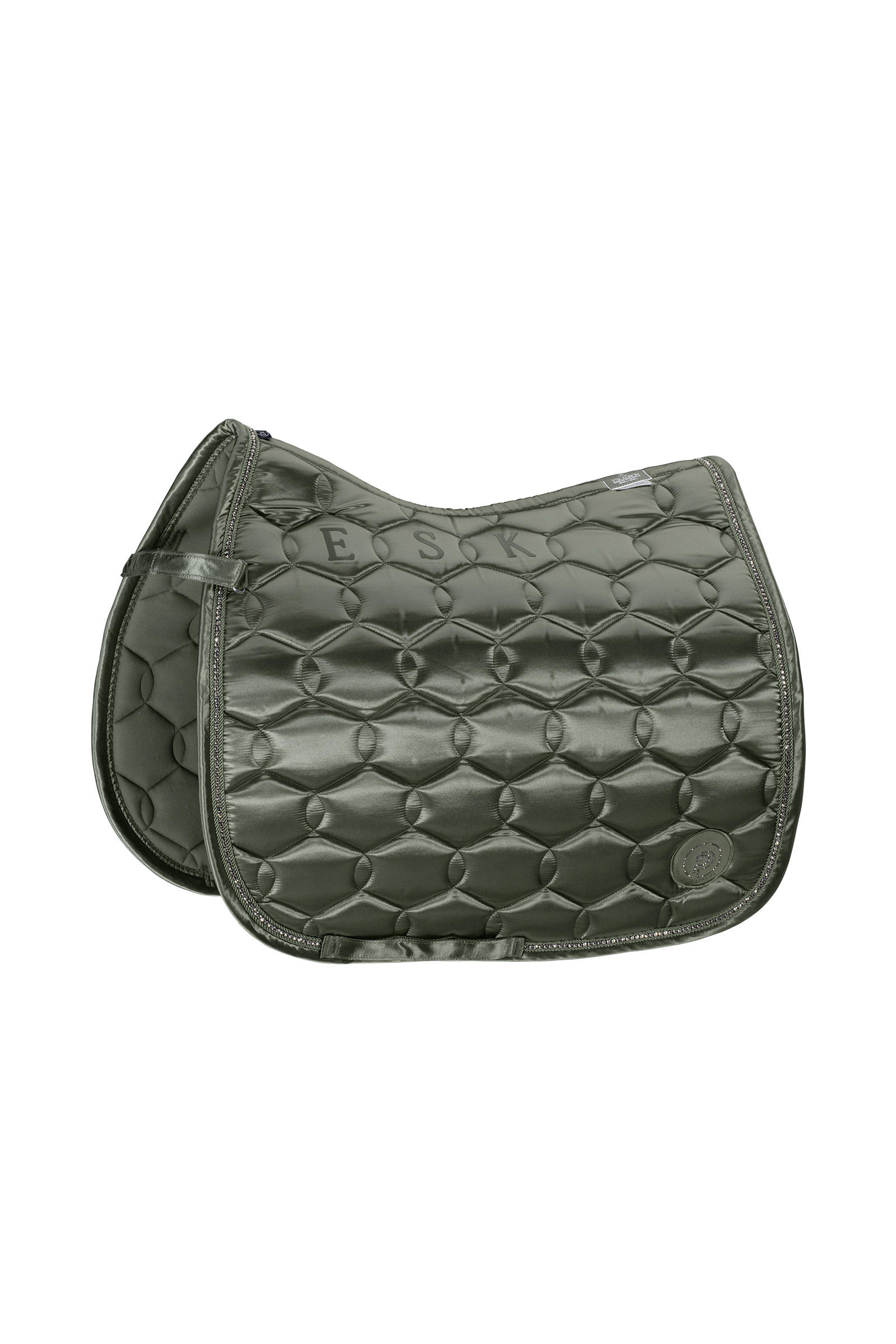 Eskadron Platinum 22 Satin Crystal Dressage Saddle Pad 3 Eskadron Platinum 22 Satin Crystal Dressage Saddle Pad