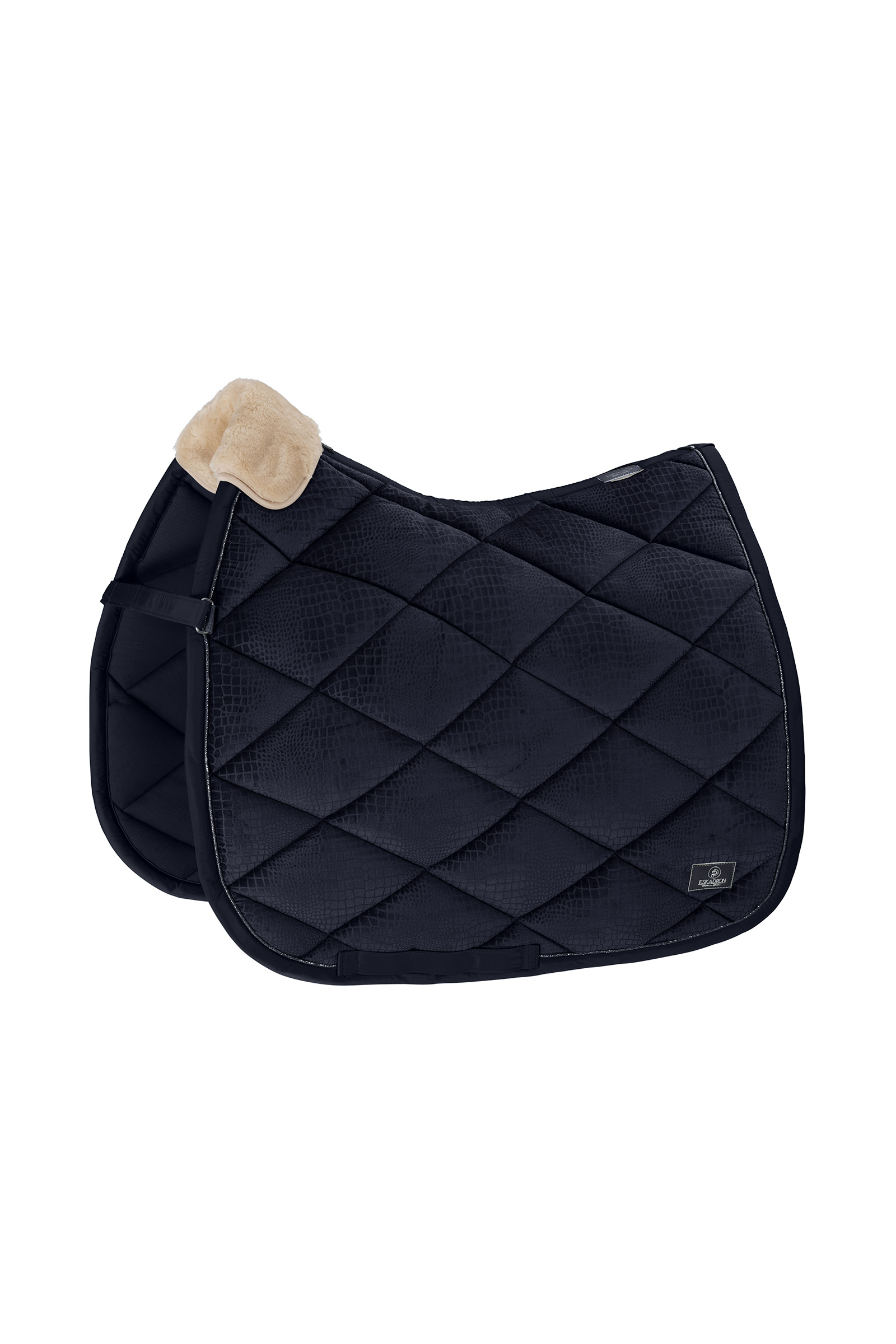 Eskadron Platinum 22 Velvet Croco Dressage Saddle Pad 4 Eskadron Platinum 22 Velvet Croco Dressage Saddle Pad - Image 2