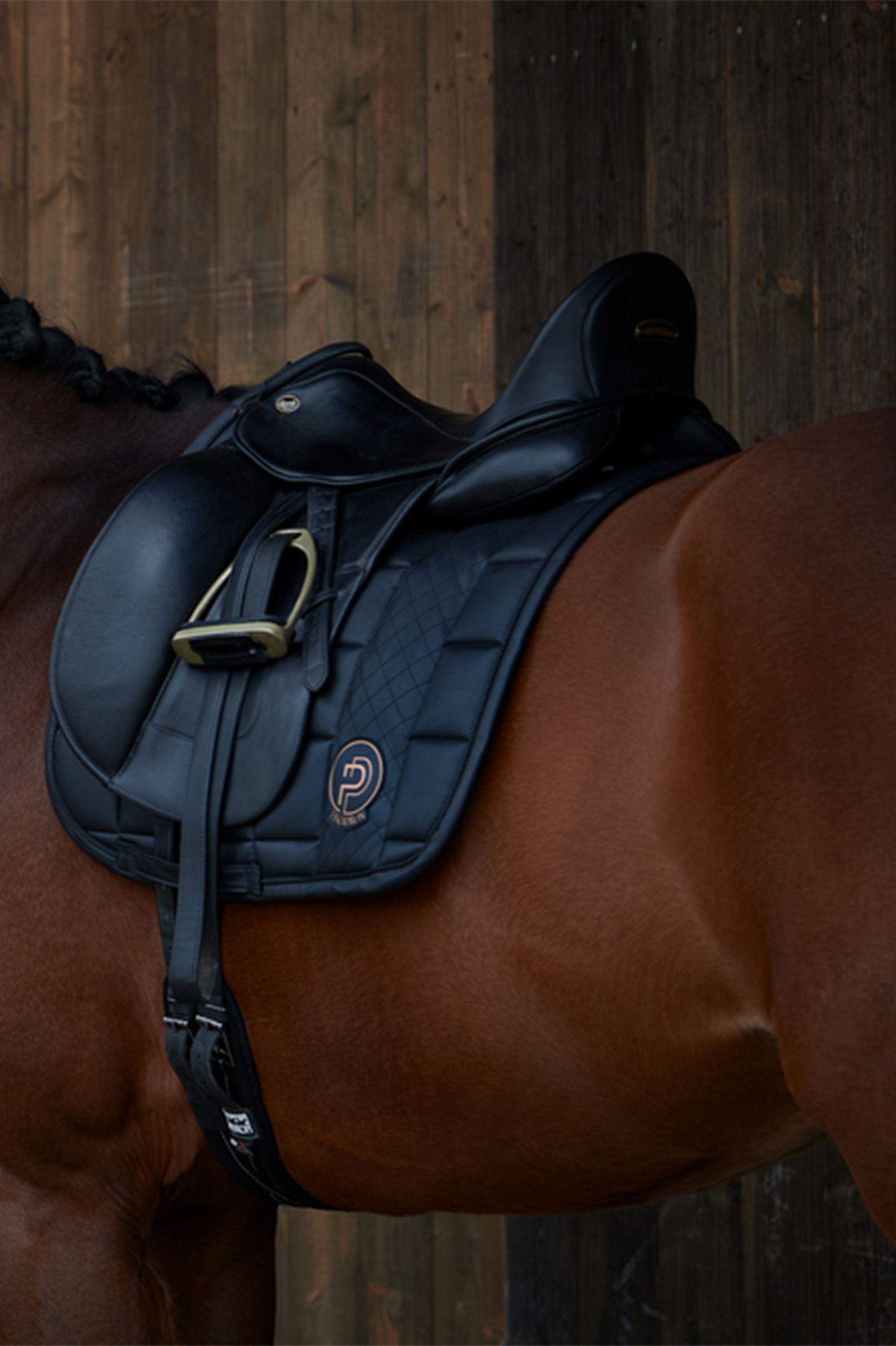 Eskadron Platinum 23 Big Square Faux Leather Dressage Saddle Pad 4 Eskadron Platinum 23 Big Square Faux Leather Dressage Saddle Pad - Image 2