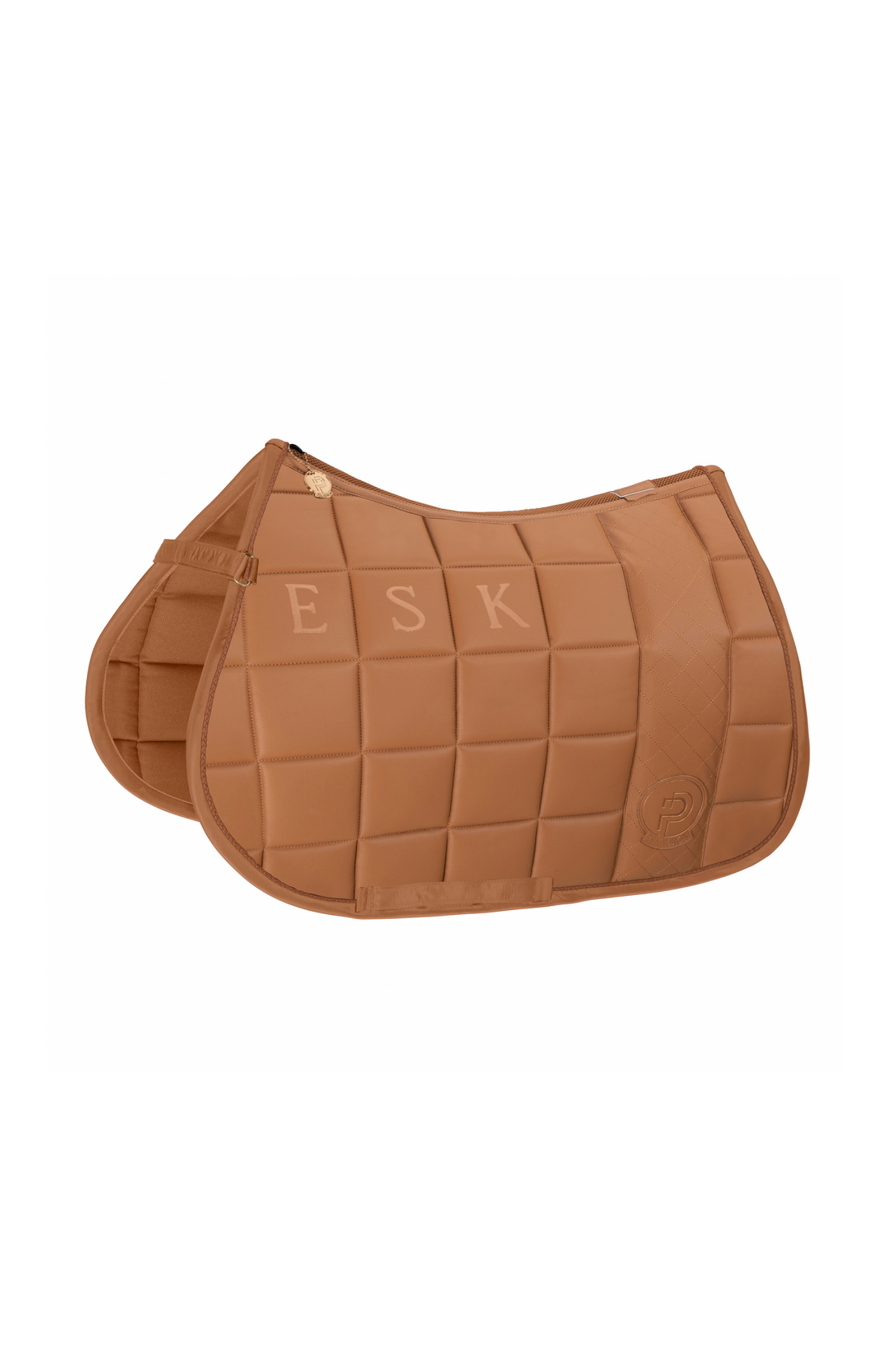 Eskadron Platinum 23 Big Square Faux Leather All Purpose Saddle Pad 4 Eskadron Platinum 23 Big Square Faux Leather All Purpose Saddle Pad - Image 2