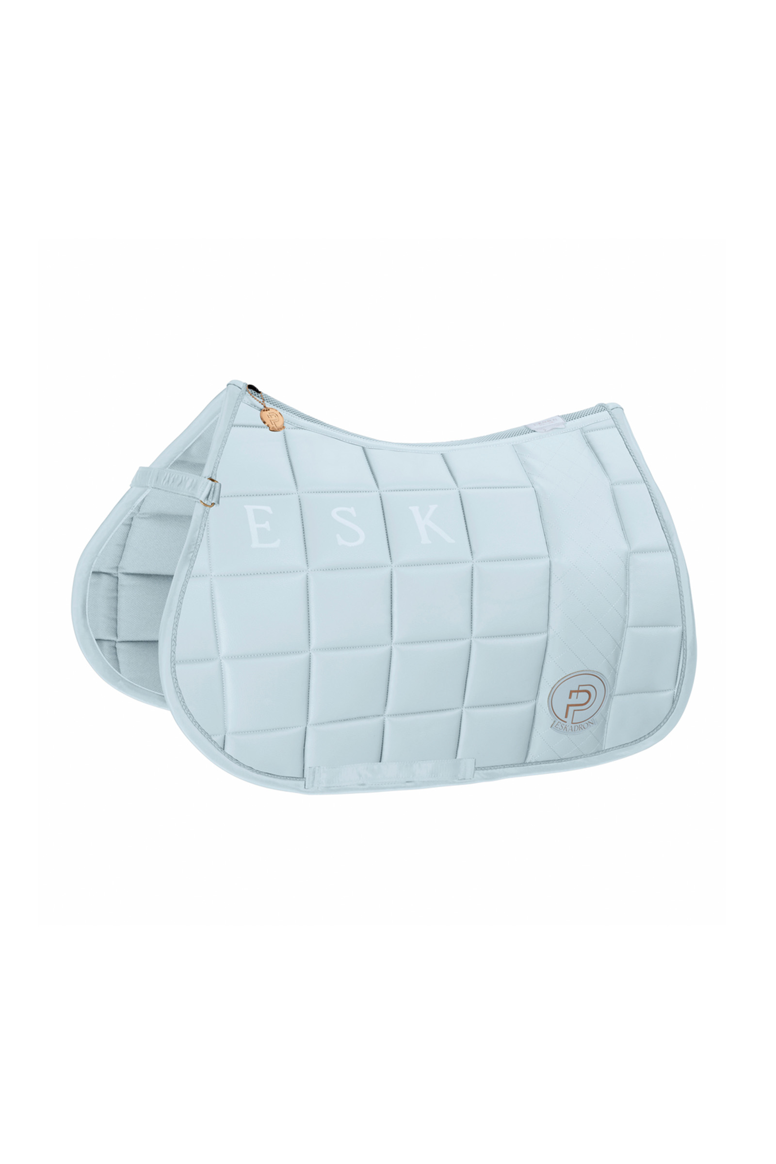 Eskadron Platinum 23 Big Square Faux Leather All Purpose Saddle Pad 5 Eskadron Platinum 23 Big Square Faux Leather All Purpose Saddle Pad - Image 3