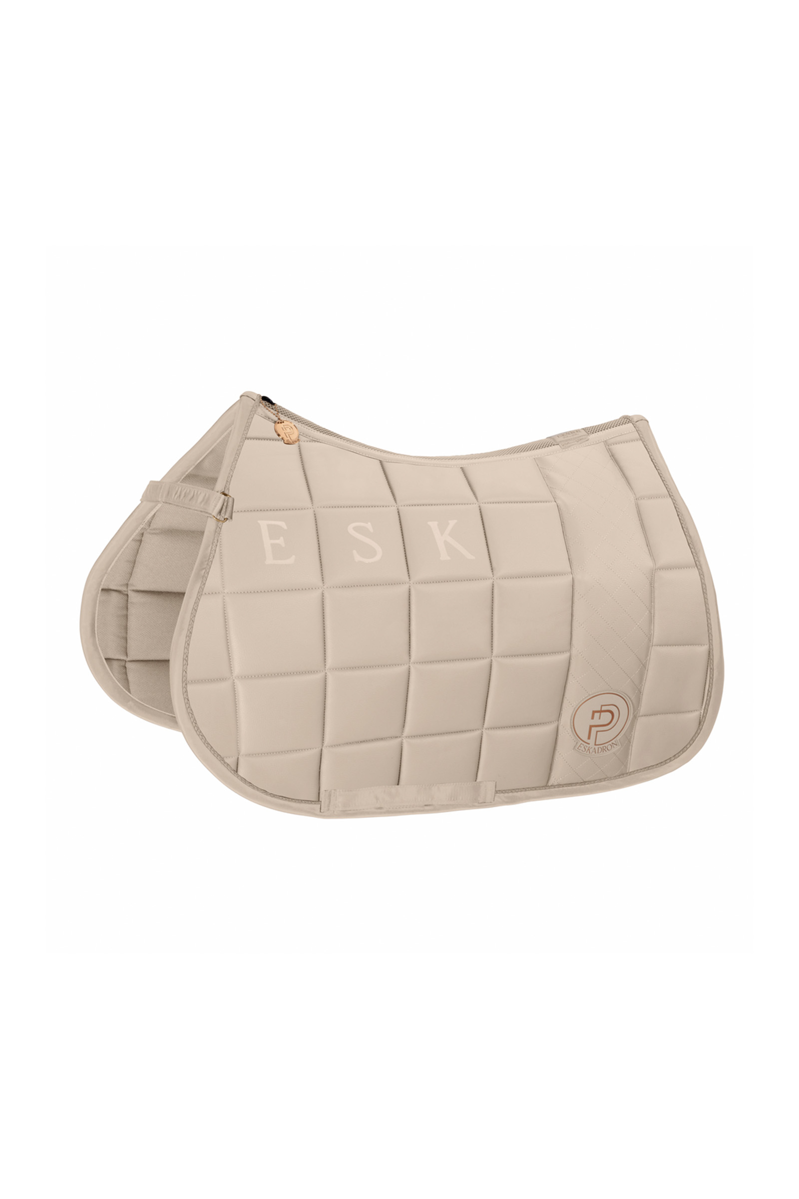 Eskadron Platinum 23 Big Square Faux Leather All Purpose Saddle Pad 6 Eskadron Platinum 23 Big Square Faux Leather All Purpose Saddle Pad - Image 4