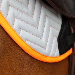 Shires EQUI-FLECTOR Hi-Viz Saddle Pad -Weatherbeeta Store 8401 orange 1