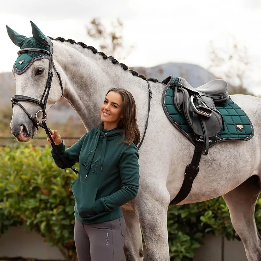 LeMieux Loire Satin Close Contact Saddle Pad Spruce 5 LeMieux Loire Satin Close Contact Saddle Pad Spruce - Image 3