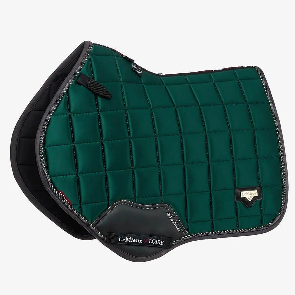 LeMieux Loire Satin Close Contact Saddle Pad Spruce 3 LeMieux Loire Satin Close Contact Saddle Pad Spruce
