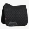LeMieux Crystal Suede Dressage Saddle Pad -Weatherbeeta Store it03514 studio suedecrystaldressagepad black 1