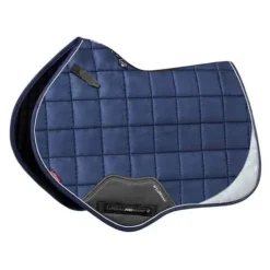 LeMieux Suede Close Contact Saddle Pad Reflective Navy