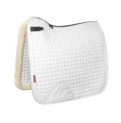 LeMieux Merino+ Sensitive Skin Dressage Saddle Pad -Weatherbeeta Store lemieux merino sensitive skin dressage saddle pad white 2