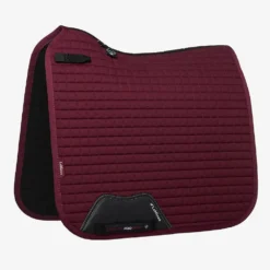 LeMieux Cotton Dressage Saddle Pad -Weatherbeeta Store lm cottondressage burgundy1 hr