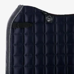 LeMieux Twilight Loire Satin Dressage Saddle Pad Navy -Weatherbeeta Store lm loiredr classic navy hr 1