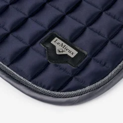 LeMieux Twilight Loire Satin Dressage Saddle Pad Navy -Weatherbeeta Store lm loiredr classic navy hr 3
