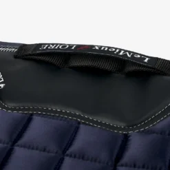 LeMieux Twilight Loire Satin Dressage Saddle Pad Navy -Weatherbeeta Store lm loiredr classic navy hr 5