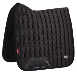 LeMieux Loire Classic Satin Dressage Saddle Pad -Weatherbeeta Store lm loiredressage black hr 2