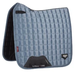 LeMieux Loire Classic Satin Dressage Saddle Pad -Weatherbeeta Store lm loiredressage iceblue hr 2