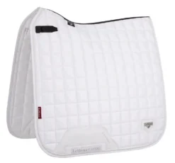 LeMieux Loire Classic Satin Dressage Saddle Pad -Weatherbeeta Store lm loiredressage white hr 2