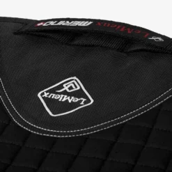 LeMieux Merino+ Half Lined Dressage Saddle Pad -Weatherbeeta Store lm merinodr black hr 6 2