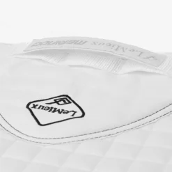 LeMieux Merino+ Half Lined Dressage Saddle Pad -Weatherbeeta Store lm merinodr white hr 5